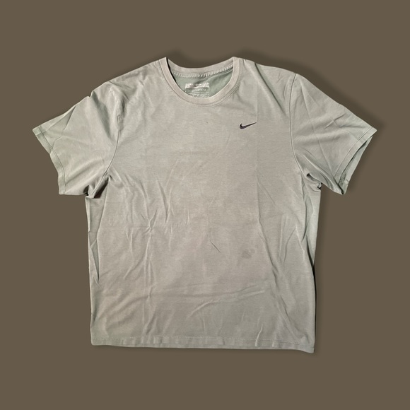 Y2k Travis Scott Style Olive Nike Essentials Side Swoosh Tee Size M